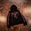 Unisex Gotisches Streetwear Kapuzen-Reißverschluss-Sweatshirt Mit Kräftigem Buchstabenaufdruck Lockerer Schnitt Herbst Freizeit Oberbekleidung