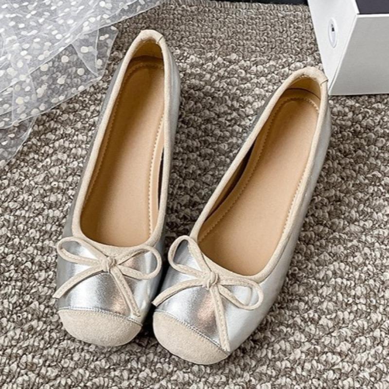 Fashion Bow Women Flats Shallow Shoes 2025 Autumn Designer Classical Shoes Fashion Casual Sport Sneakers Elegant Walking Zapatos Mujer