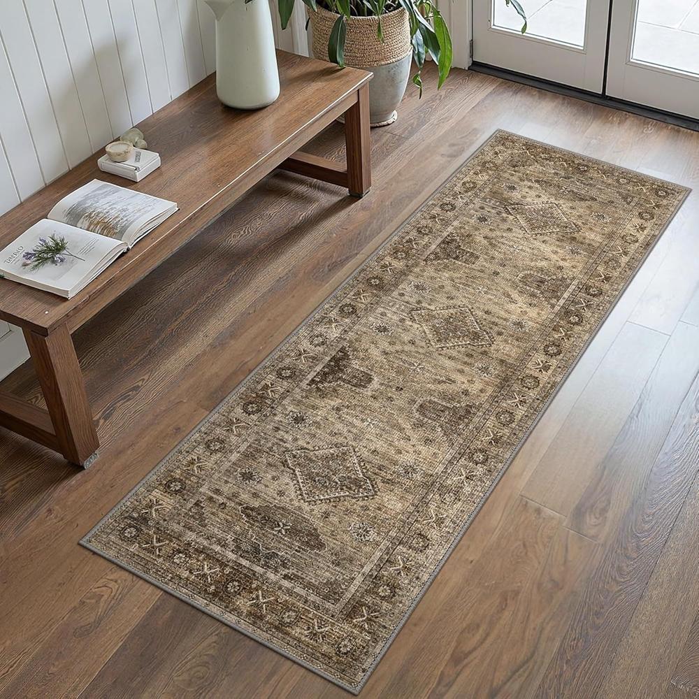 

VIKAMA Persian Long-Strip Kitchen Water-Absorbing And Dirt-Resistant Floor Mat, Entrance And Exit Floor Mat, Home Decoration 40X120CM
