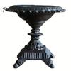 Cast Iron Decorative Candlestick Heavy Duty Candle Holder, Retro Holders, Handcrafted Dual Size Holder Combo Metal Pillar Stand for Dinner Home Garden
