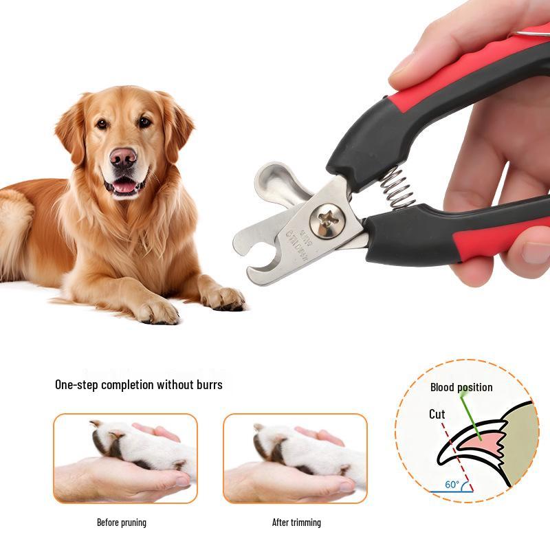 Pet Nail Clippers & File Set - Stainless Steel for Cats & Dogs, Small & Large Breeds