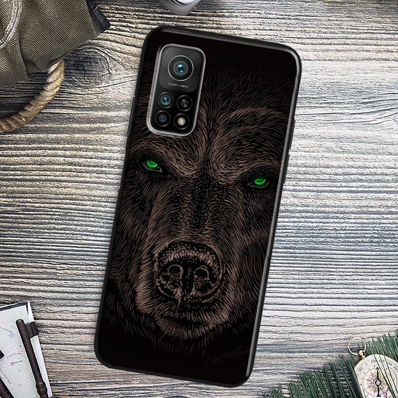 Cute Grizzly Bear Cover For Xiaomi 15 14 13 Ultra 11T 12T 13T 14T Pro POCO X7 Pro X3 X5 X6 M6 F5 F6 Pro Case