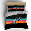 "Conjunto de Roupa de Cama com Logo Black Spurs" Conjunto de Capa de Edredom Capa de Edredom Fronhas (1 * Capa de Edredom 2 * Fronhas, sem enchimento de edredom)