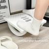 Home/Office Footrest Under Desk Foot Stool Anti-Crossed Legs Semi-Circular Rocking Anti-Slip Massage Roller Footrest