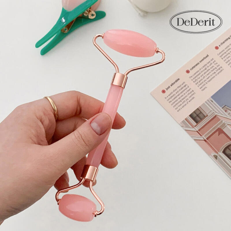 Pink Heart Roller Guasha Set Facial Self-Massage Tool