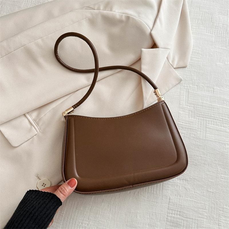 2026 Neue Trendige Mode Retro Beliebte Taschen Lässig Einfarbige Textur Achseltasche Trendig Einfach Damen Taschen