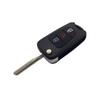 Hyundai Kia 3-Button Folding Key Shell with Red Horn