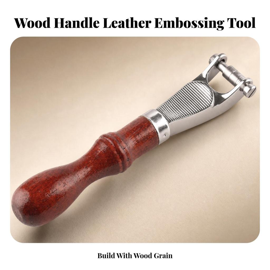 Leather Embossing Roller Tool Consistent Detail for Workshop