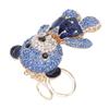 Cute Bear Keychain Adorable Bear Keychain Lovely with Czech Rhinestones and Elastic Buckle for Birthday Valentine Day