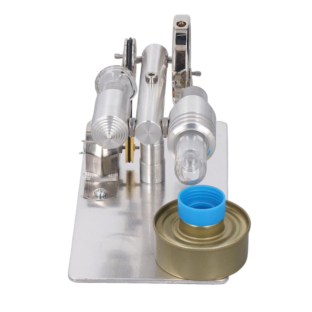 Kids Hot Air Stirling Engine Motor Model with Colorful LED Light Electricity Generator Educational