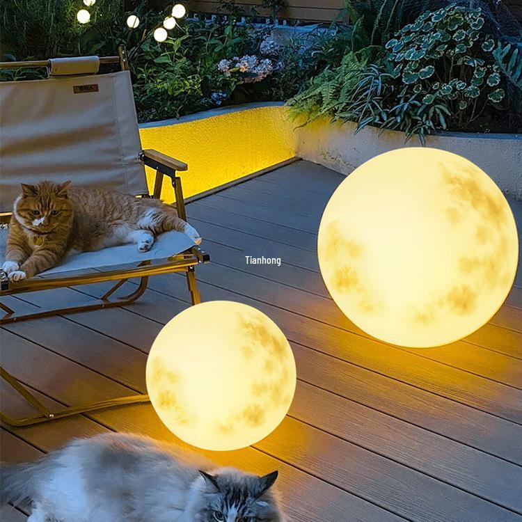 Waterproof Solar Moon Lamp: Outdoor Floor and Landscape Lighting for Camping and Lawn