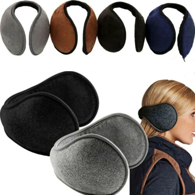 Men Women Windproof Earmuffs Ear Warm Protector Thicken Fluffy Plush Winter Warm Fleece Earmuff Outdoor Cycling Soft Ear Muffs