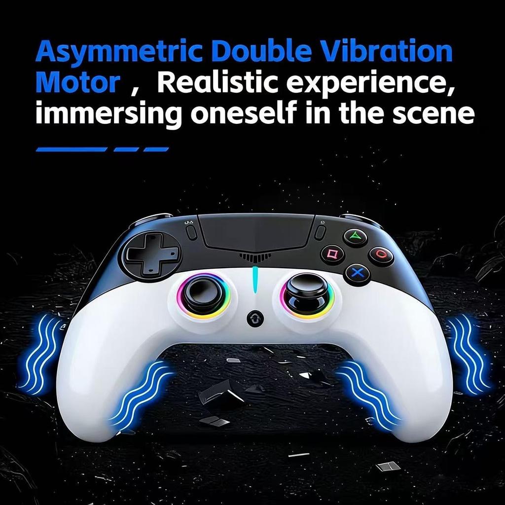 2025 PS5 Bluetooth Game Controller: RGB Lights, Macro Programming, Built-in Microphone
