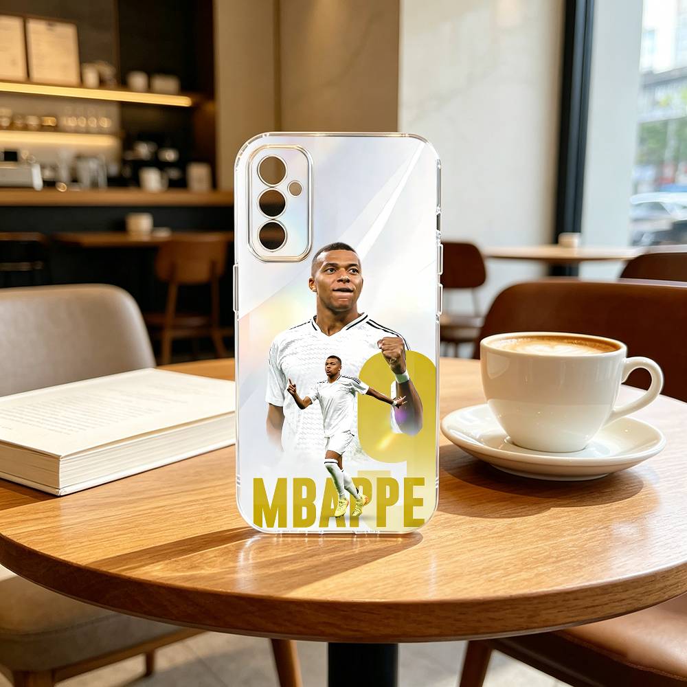 F-Fußballstar MbappeS-S Handyhülle Transparentes Silikon Weich Für SamsungA10,12,20,21S,30,31,40,50,51,52,70,71