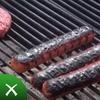Stainless Steel Hot Dog Roller with Wooden Handle for Grills and Barbecues Durable and Easy to Clean Cooking Tool