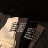 European Goods Followed By Thickened English Numeric Socks Internet Celebrity Chen Tai Trendy Sports Socks