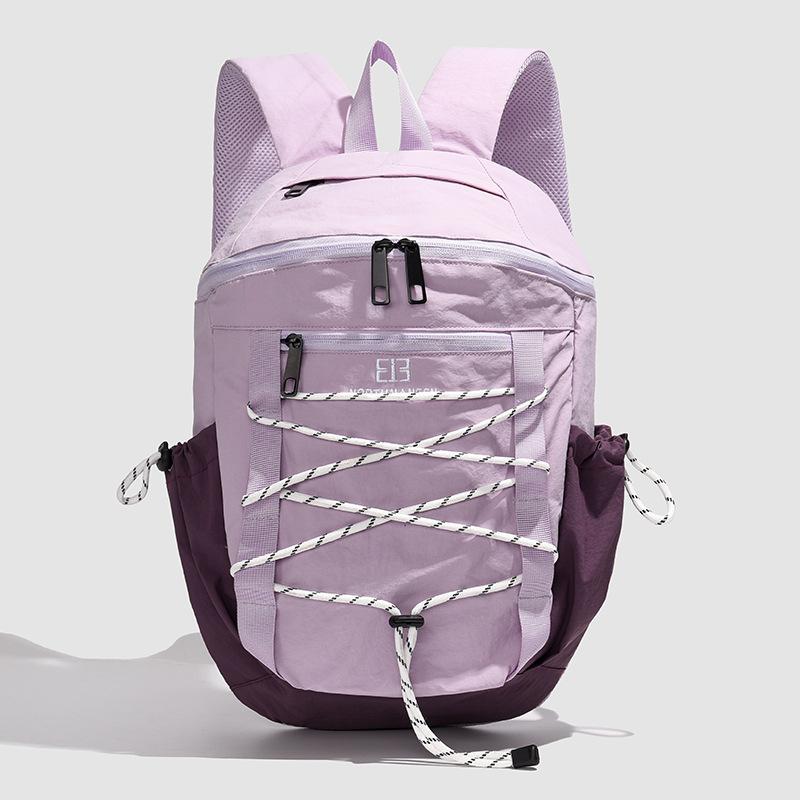 

Outdoor hiking small backpack new large capacity Oxford cloth backpack college student leisure travel bag фиолетовый