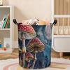 1pc, Charming Mushrooms Under Full Moon Laundry Basket with Handles, Clothes Foldable Laundry Hamper Organizer for Dorm Bathroom Decor, Storage Bin, L