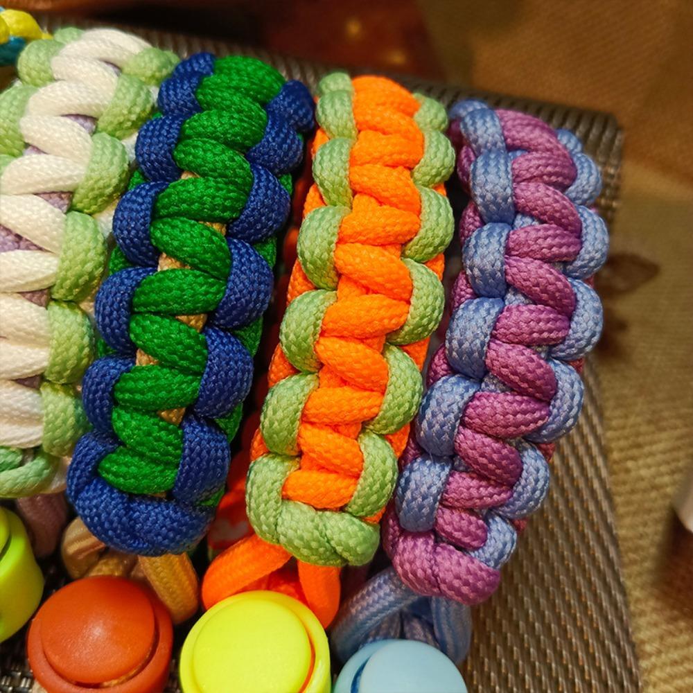 Anti-lost Sling Phone Woven Lanyard with Patch Woven Phone Rope Braided Phone Strap  Backpack Decor