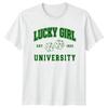 Lucky Girl University Est 1631 St Patricks Day Holiday Unisex Unisex Graphic Tee