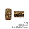 Hammered Texture Tube Spacer Beads Alloy Loose Beads For DIY Bracelet Dreadlocks Hair Braiding Jewelry Making Parts