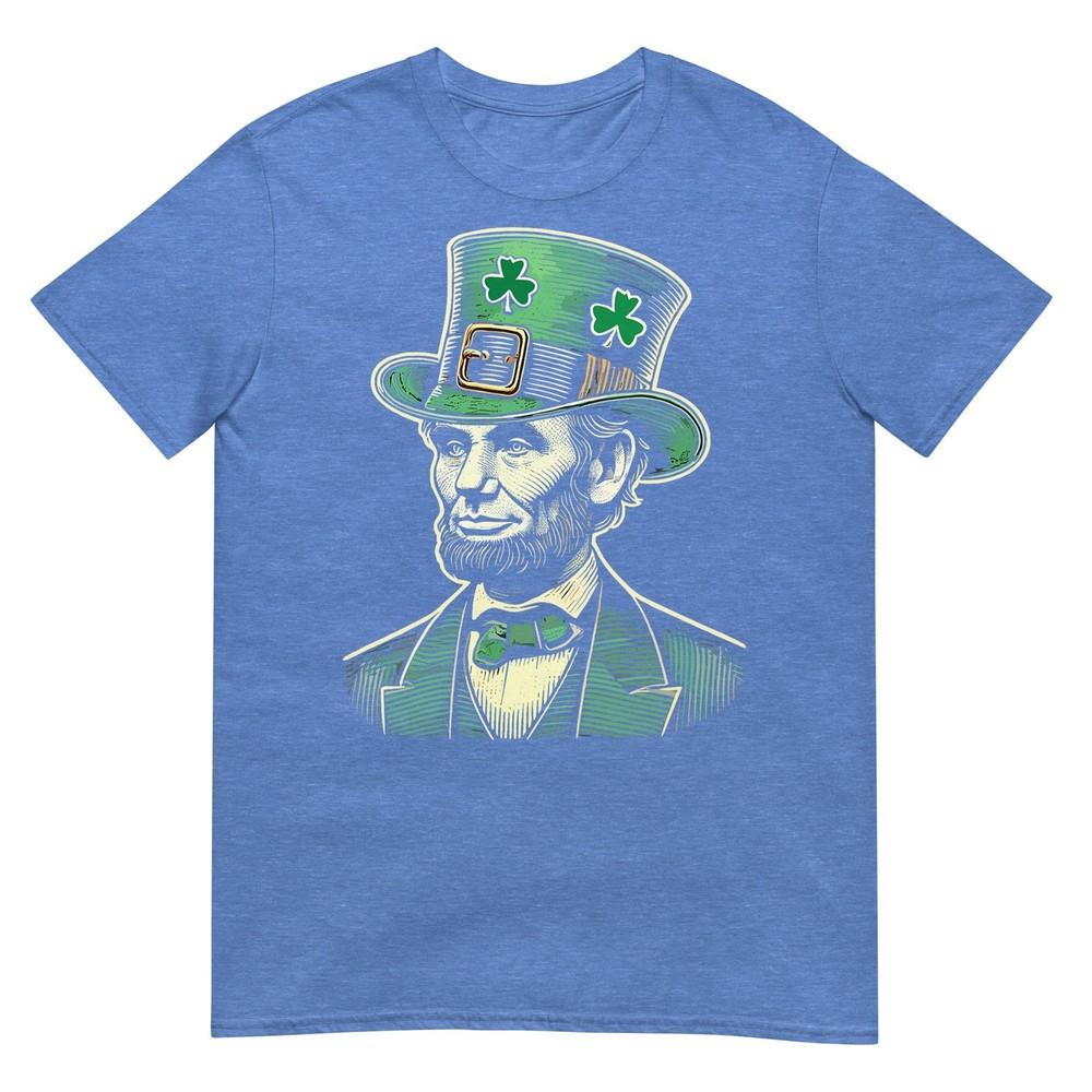 Unisex Patriotic St Patricks Day Irish Abraham Lincoln Funny TShirt