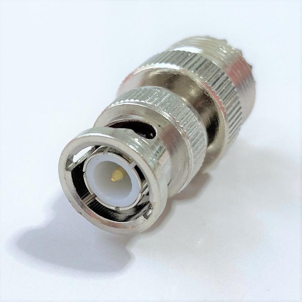 BNC M-Type Conversion Connectors (2-Pack) - BNC Male To M-Type Female, BNCP To MJ for Portable Radios, Amateur Radios, and More