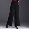 Women's Wool Blend High-Waisted Wide-Leg Pants - Autumn/Winter 2026 Fashion