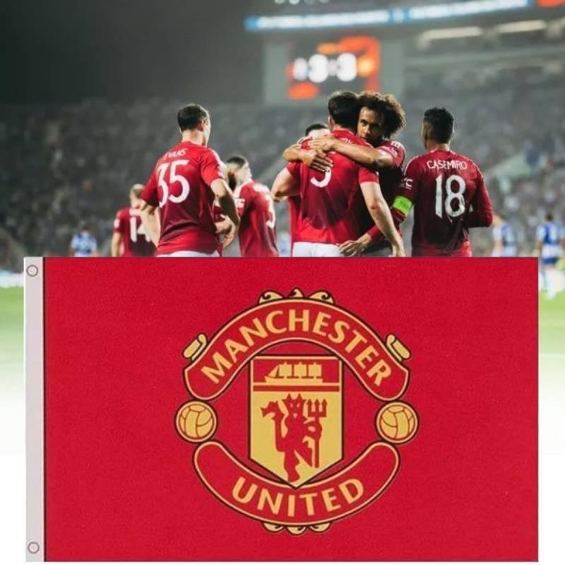 Farbenfrohe Manchester United Flagge (90 x 150 cm) – Perfekt für Fans und jeden Anlass