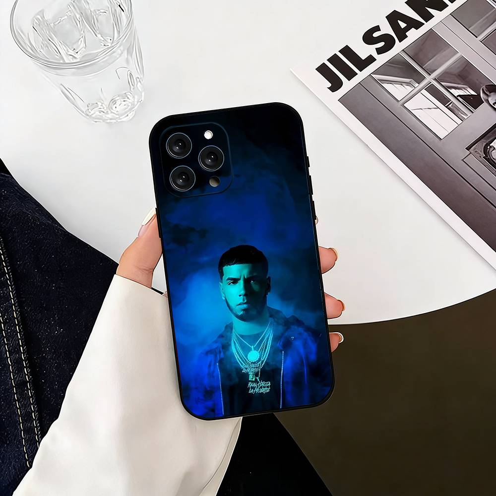 

Real Hasta La M-Muerte Anuel Phone Case For iPhone 17, 16,15,14,13,12,11 Plus,Pro Max, Others Soft Black Cover iPhone17promax