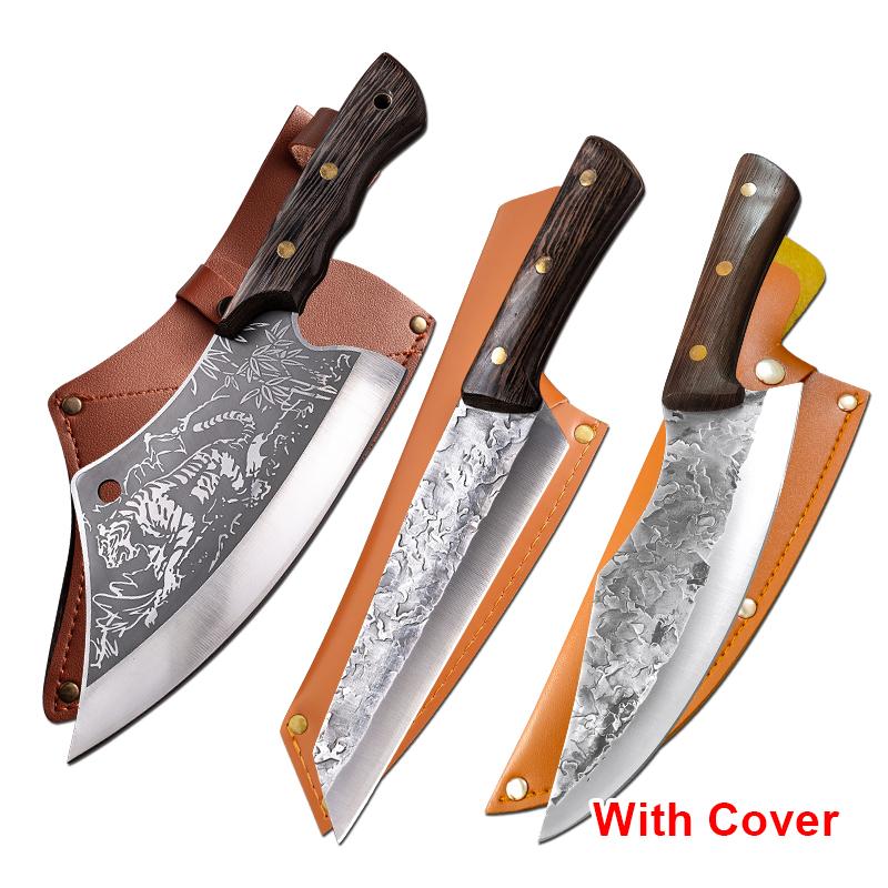 Butcher Boning Knives Cleaver Meat Chopping Vegetables Kitchen Knives Hand Forger Blade Chef Knife Stainless Steel Slicing Knife