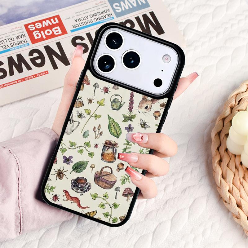 Frog Mushroom Cottagecore Phone Case For IPhone 17 16e 15 14 13 12 11 Pro Max Air Mini Soft Protective Cover