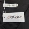 GRAXIA Cabaret Mini Size L Dress, Dress, Cache-Coeur, Sleeveless, V-Neck, Gathered, Asymmetrical, Women's, Black,