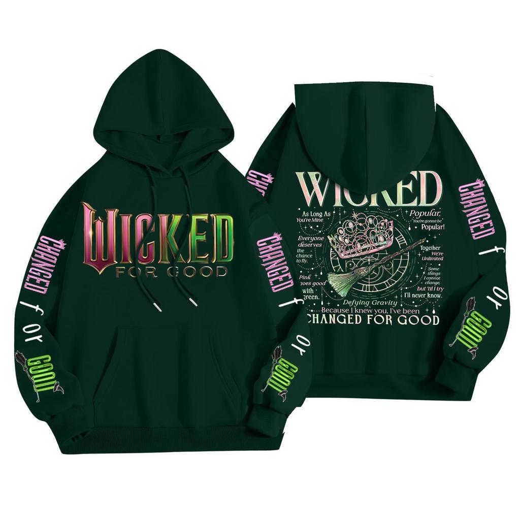 Women's Fashionable Casual Hooded Long Sleeved Printed Sweatshirt