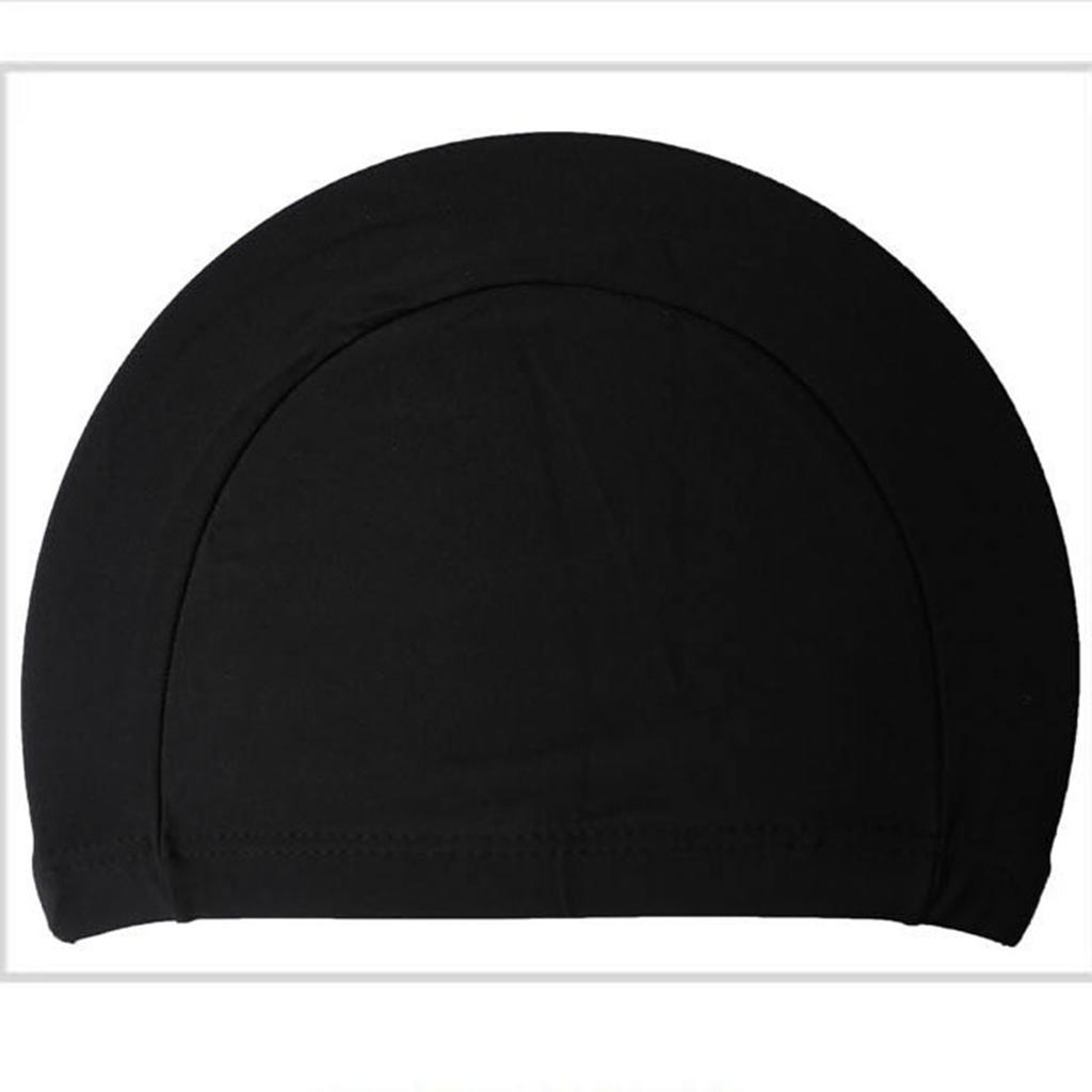 12Pcs Swimming Cap Men Women Nylon Single Color Set Quick Dry Hat Swimming Pool Supplies