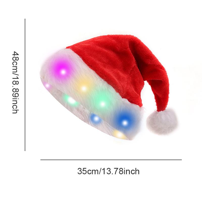 Festive Plush Christmas Hat for Adults & Kids - Perfect for Holiday Parties & Decorations