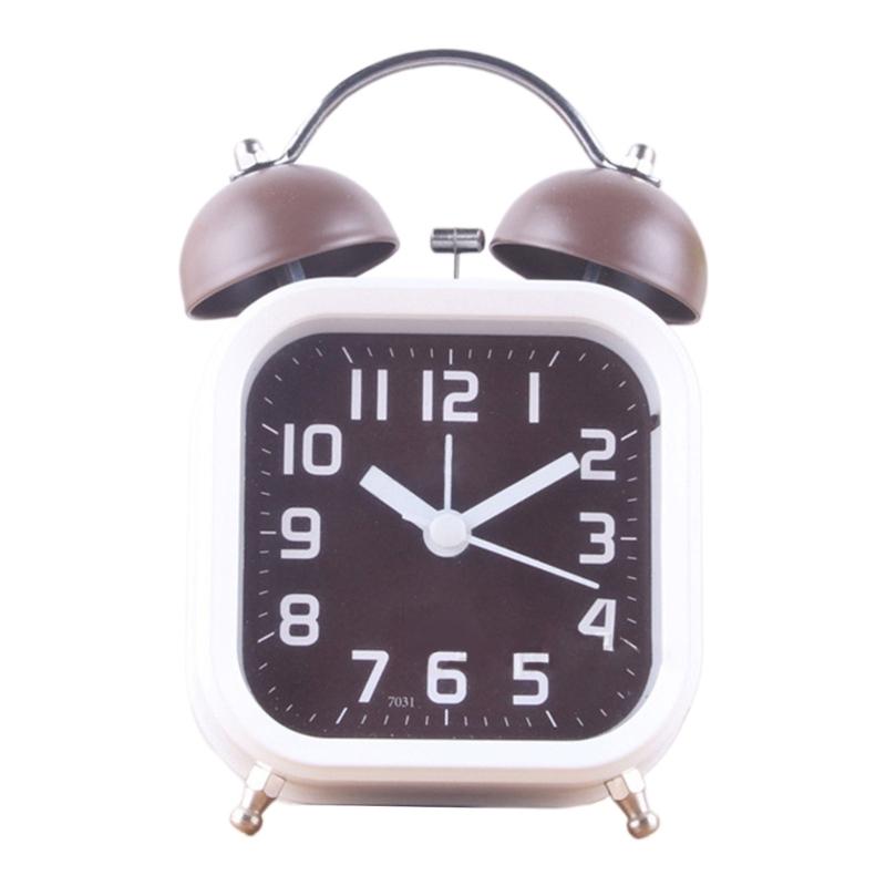 3'' Mechanischer Wecker Genaue Zeitanzeige Studentenuhr Lauter Ton, Batteriebetrieben Metallrahmen