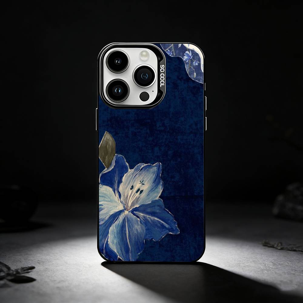 Neon Glow Flowers Phone Case For iPhone 17,16,15,14,13,12,11 Plus,Pro Max,XS,Colored silver phone case