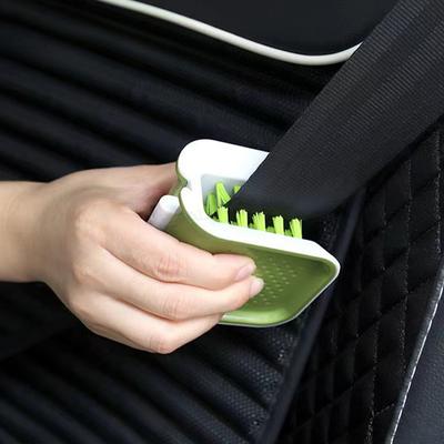 Car Interior Seat Belt Cleaning Tool Double-sided U-shaped Foldable Tray Sponge Brush Seat Belt Handguard Car Detailing