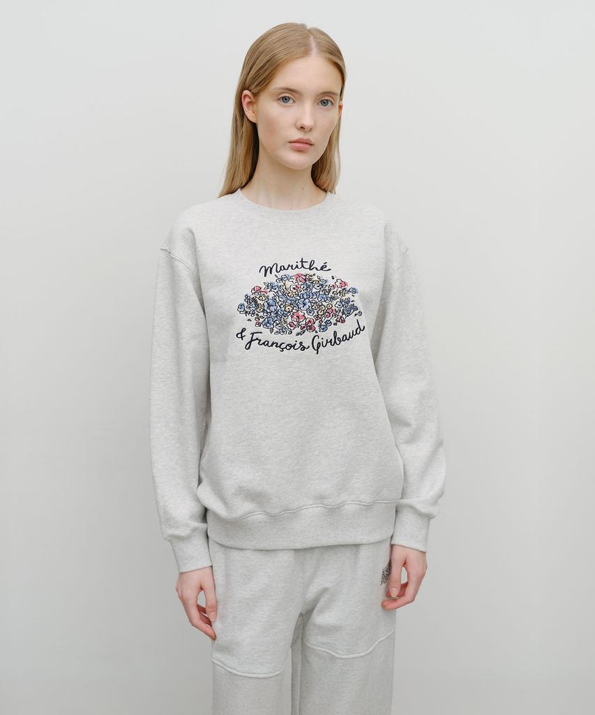 Malittepeulangsowajeobeo Bouquet Graphic Sweatshirt Light Heather Gray