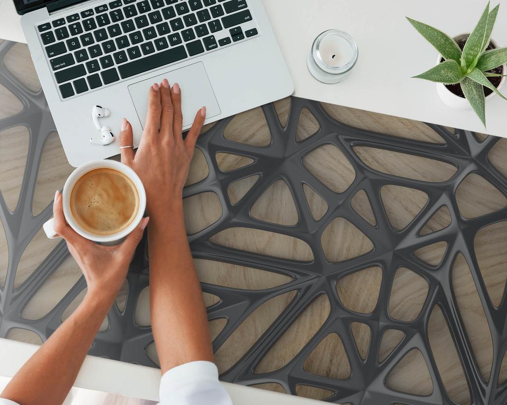 Protective Tabletop Mat for Company Office Openwork Structure 120X60 Cm