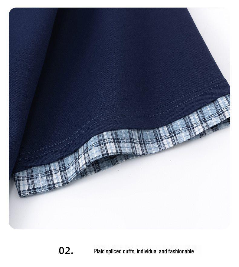 Men's Retro Faux Two-Piece Short-Sleeve Lapel T-Shirt