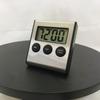 Eleganter digitaler Küchentimer Edelstahl Starker Magnetrücken Lauter Alarm Großes Display zum Kochen Lernen Sport