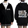Singer Aitana Zipper Hoodie CUARTO AZUL Print Zip Up Jacket Coat Men Women Fashion Pop Music Hoodies Sweatshirt