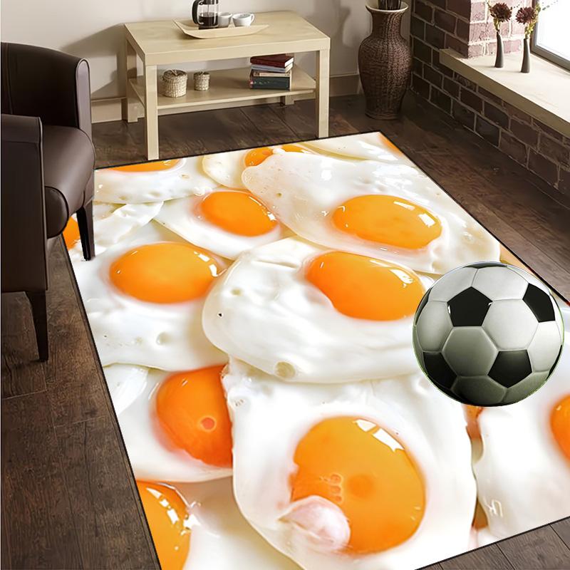 Egg Yolk Delight Rug Office Carpet Non-Slip Mat, Chair Rug Floor Covering for Gaming, Bedroom, Living Room , Home Decor Christmas Gift