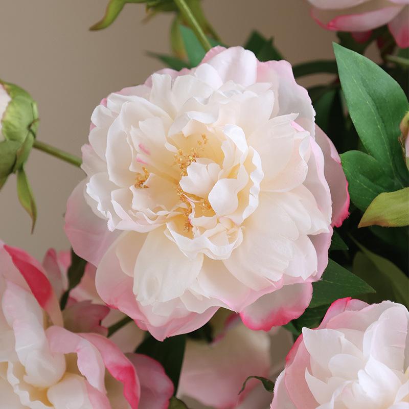 1PC Large Silk Peony Artificial Flowers Peony Style Fake Flowers Bouquet For Wedding Dining Table Home Decor Bouquet Decoration