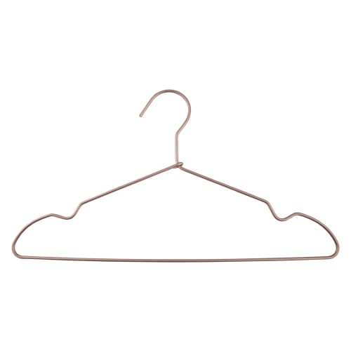 Sekiden Aluminum Hangers (10-Pack) (Bronze Pink) Matte, Lightweight, Closet Storage, 41cm Wide x 21cm High