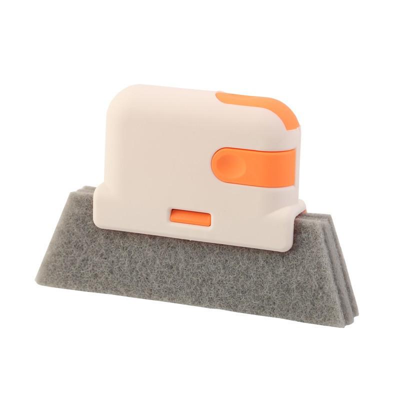 Three-in-One Household Window Groove Cleaning Brush with Removable Head
