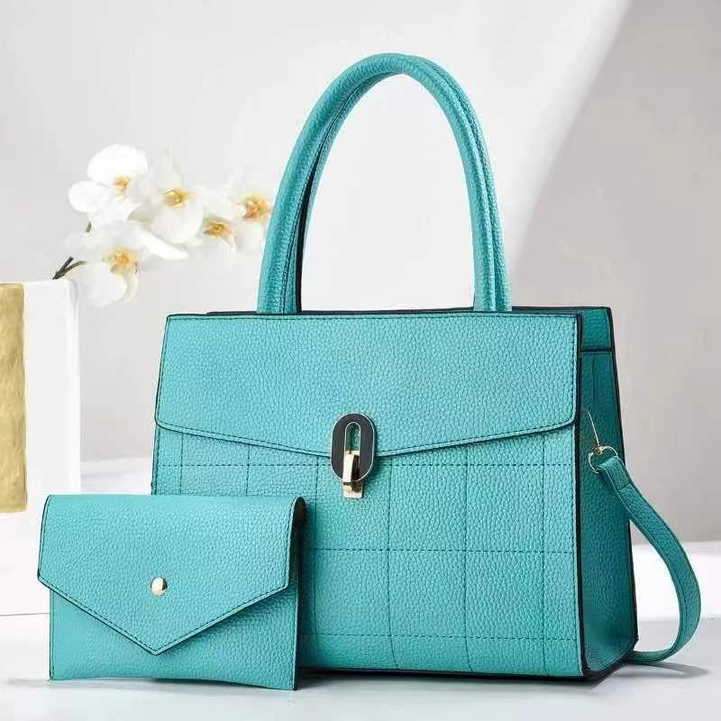 Stylish Retro Plaid Large Capacity Fashion Tote Bag For Everyday Use In Black And Macaron Colors