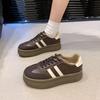 Fashion Women's 2024 Autumn New Spring and Autumn White Shoes Female Explosion Thick Sole Casual Board Shoes